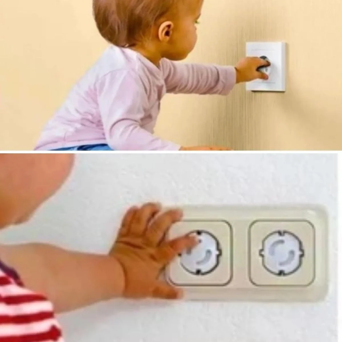 6 Parça Çocuk Güvenlik 3&amp;apos;lü Seti-2 Boy Çekmece,dolap Kilidi Ve 4 Adet Priz İçi Güvenlik Düğmesi Bx40