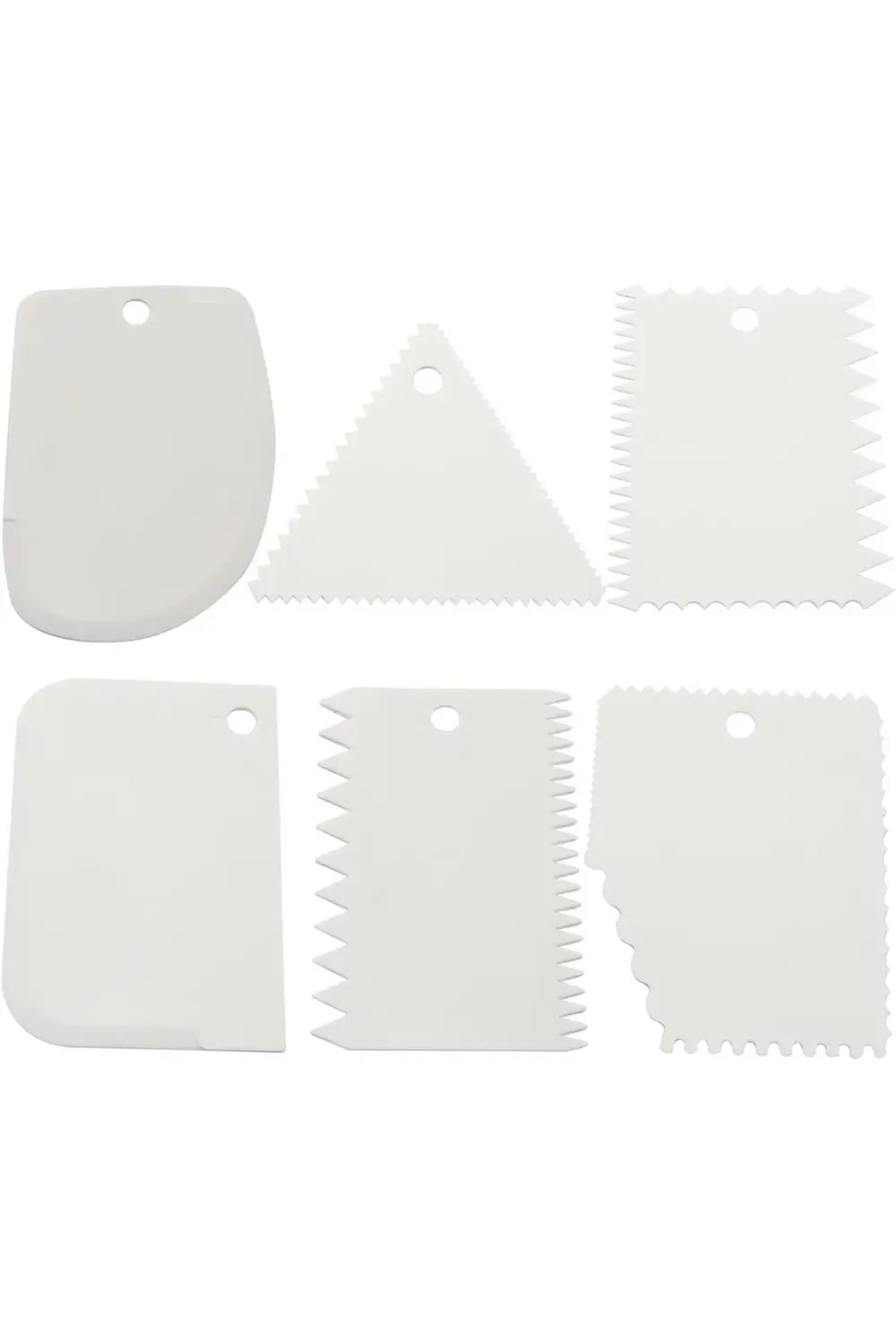 6 Parça Hamur Şekillendirici Hamur Kazıma Kesme Aparatı