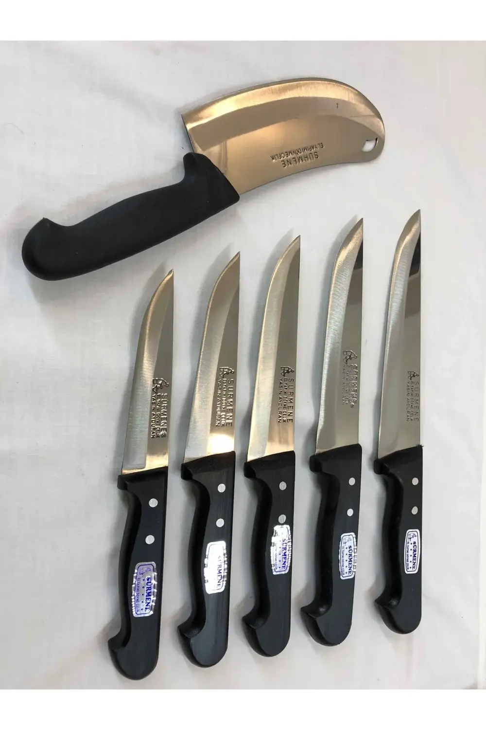 6 Parça Orijinal Trabzon El Yapımı Dövme Çelilk Mutfak Stili Satı