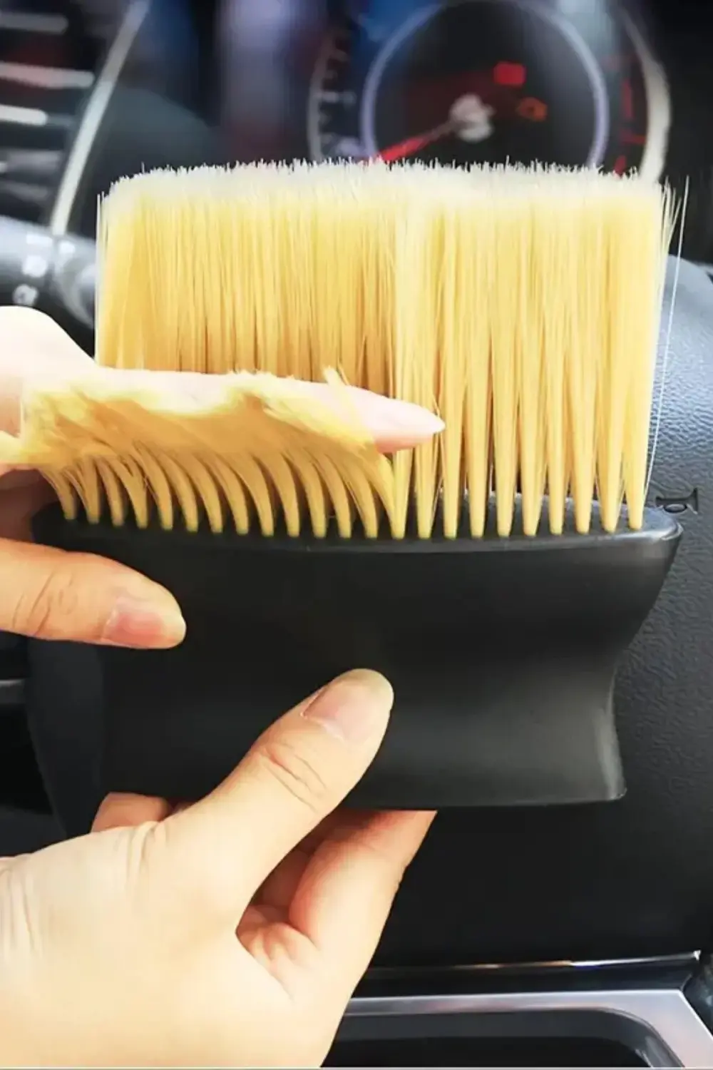 6 Parça  Oto Motor Detay Temizlik Fırçası Kırmızı Siyah Kıl Fırça