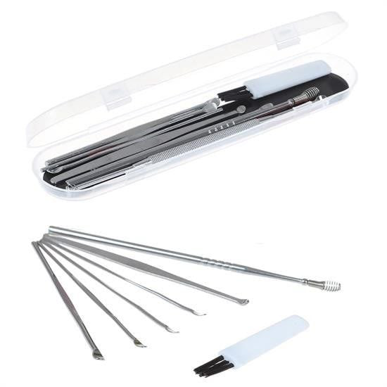 6 Parça Paslanmaz Çelik Kulak Balmumu Toplayıcı Çıkarıcı Temizley