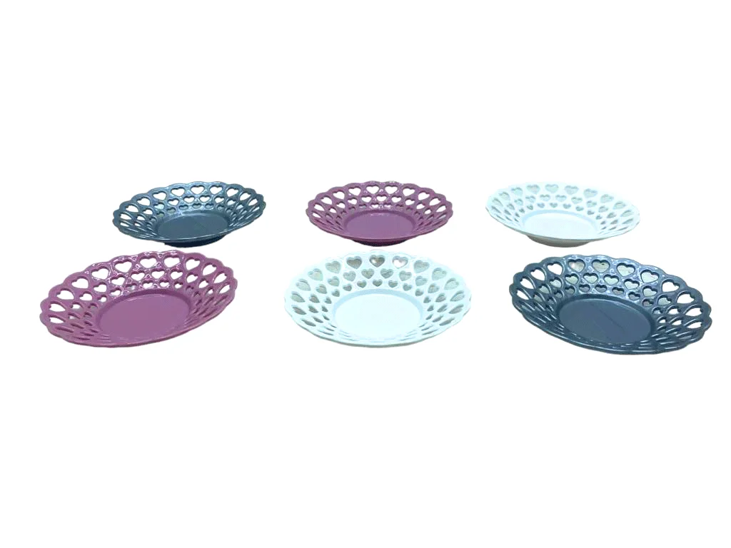6 Parça  Renkli Plastik Çay Tabak Bx40 Fiyatı, Yorumları ve Özellikleri
