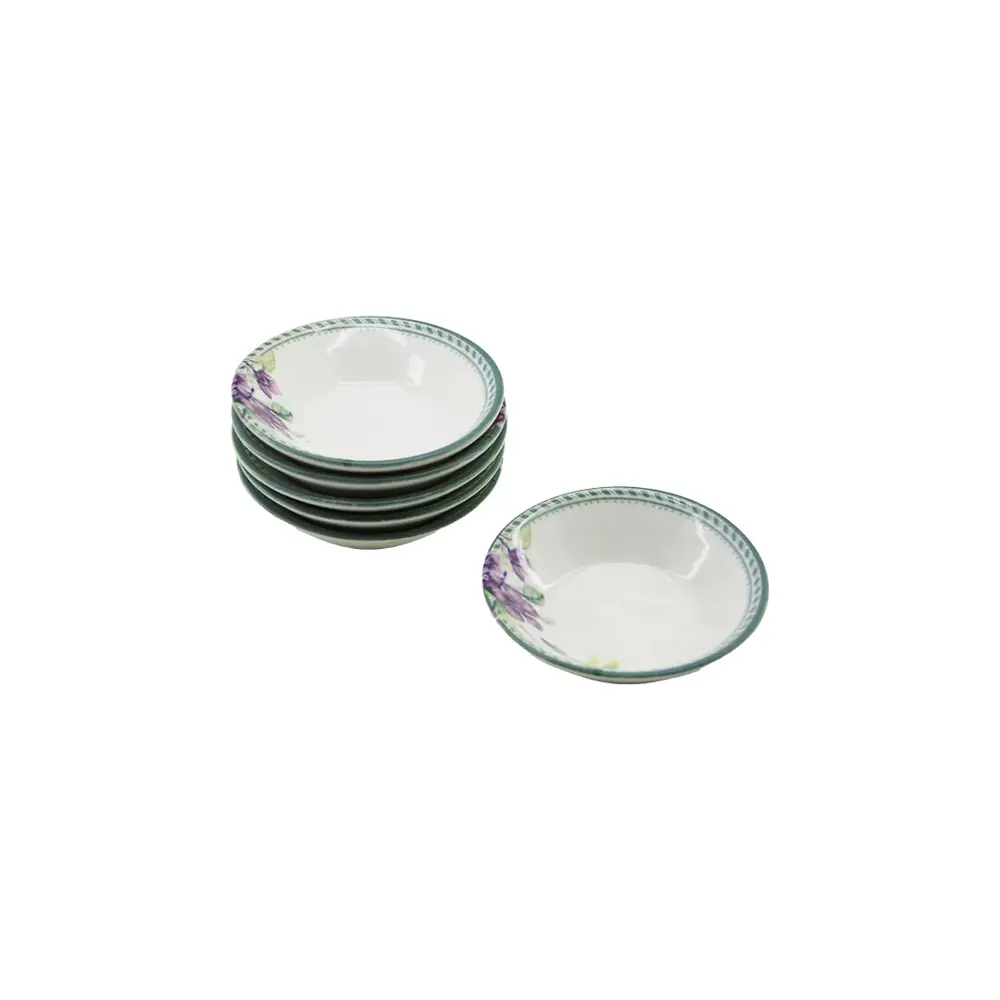 6 PCS PORSELEN DESENLİ ÇAY TABAĞI (4741)