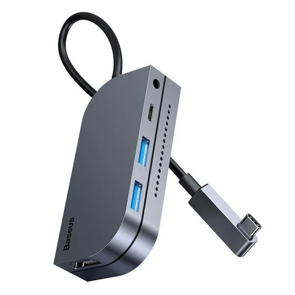 6 Port USB-C Hub 4K 30Hz Çoklu Bağlantı Çözümü - Type-C Çoklayıcı