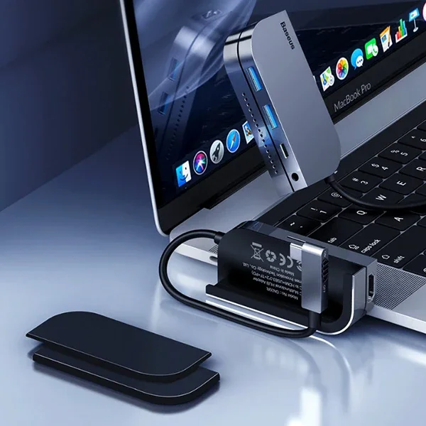 6 Port USB-C Hub 4K 30Hz Çoklu Bağlantı Çözümü - Type-C Çoklayıcı