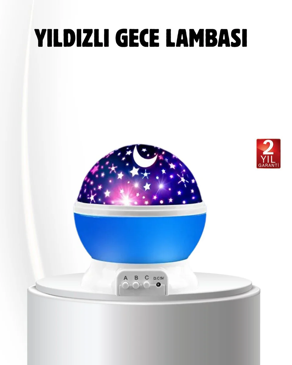 6 Renkli LED Gece Lambası - Yumuşak Işık ve Atmosferik Modlar ile Çocuk Uykusu