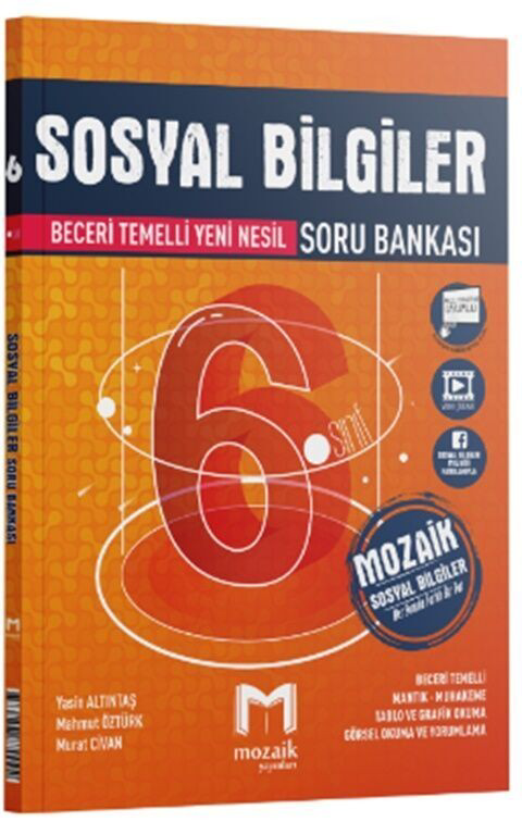 Mozaik Yayınları 6. Sınıf Sosyal Bilgiler Soru Bankası 