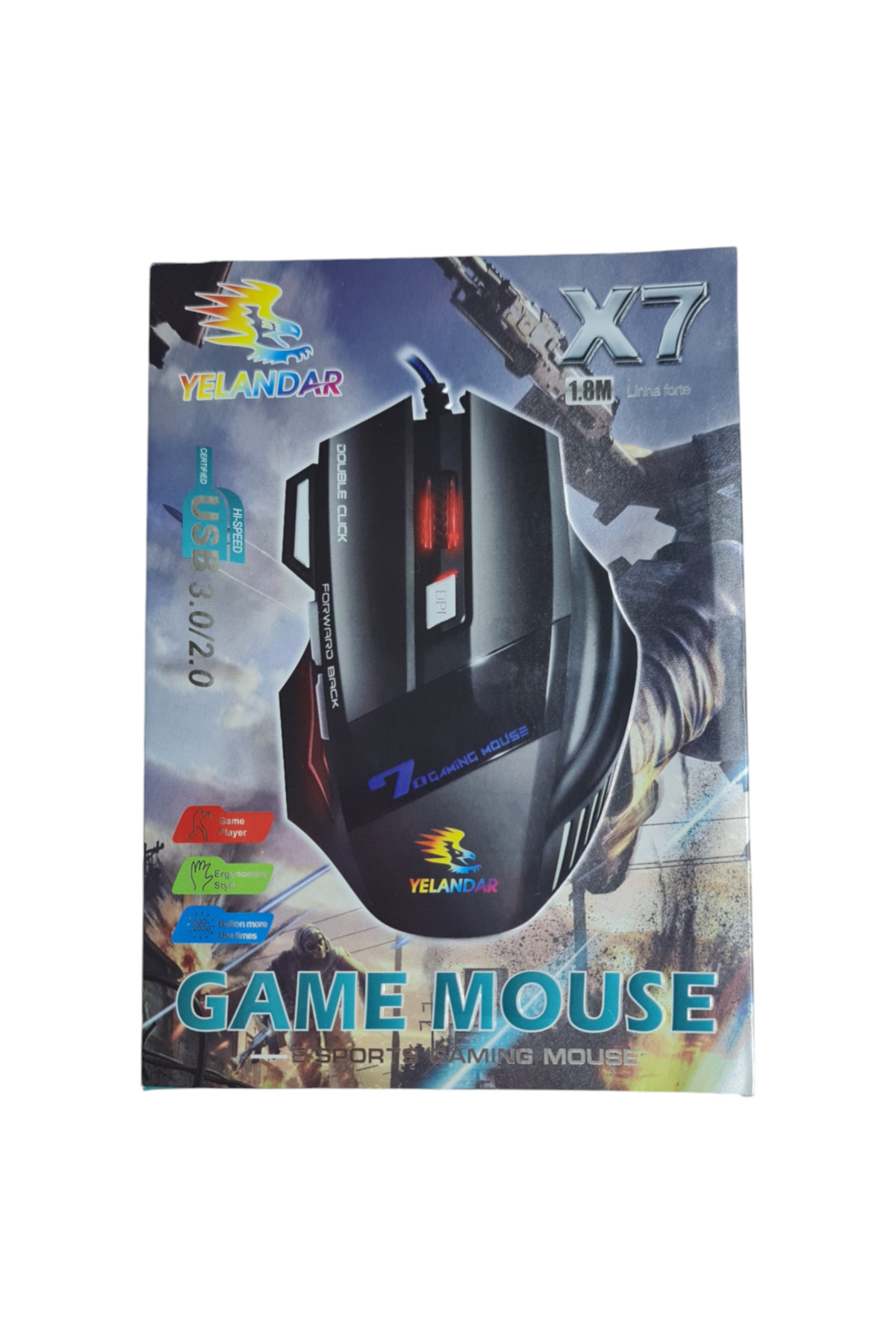 Gigi Panda 6 Tuşlu Oyuncu Bilgisayar Faresi (X7) 1,80 M Kablo Uzunluğu - Kab Gigi Panda 6 Tuşlu Oyuncu Bilgisayar Faresi (X7) 1,80 M Kablo Uzunluğu - Kab