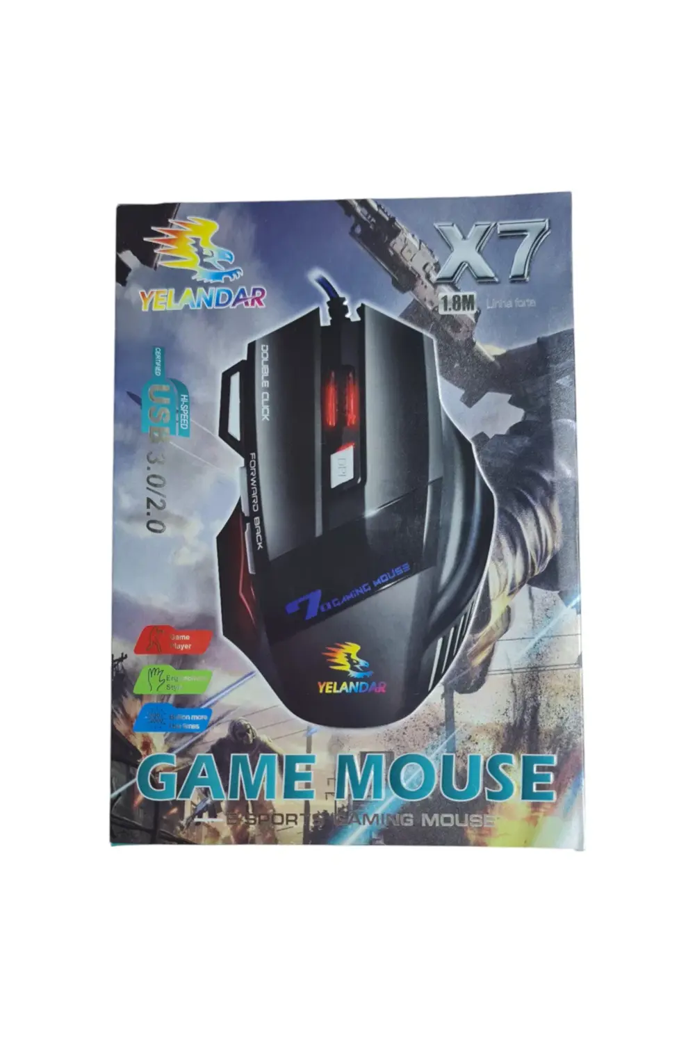 Gigi Panda 6 Tuşlu Oyuncu Bilgisayar Faresi (X7) 1,80 M Kablo Uzunluğu - Kab Gigi Panda 6 Tuşlu Oyuncu Bilgisayar Faresi (X7) 1,80 M Kablo Uzunluğu - Kab