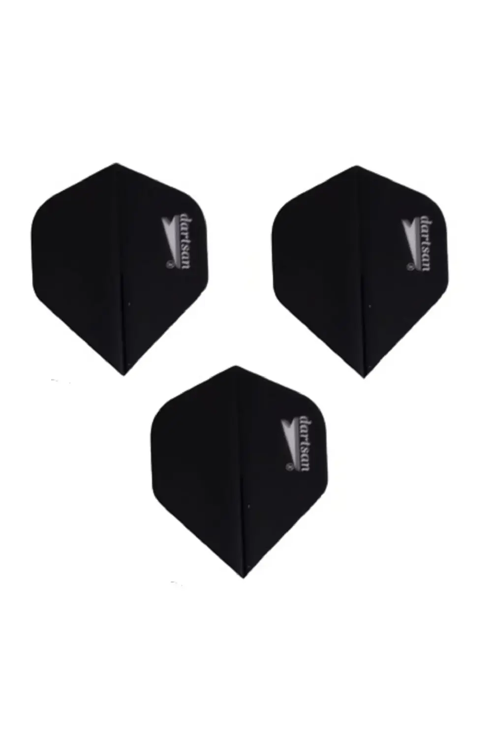 60 Adet (20 Set) Dart Flight-flayt. Siyah. 100 Micron Pet