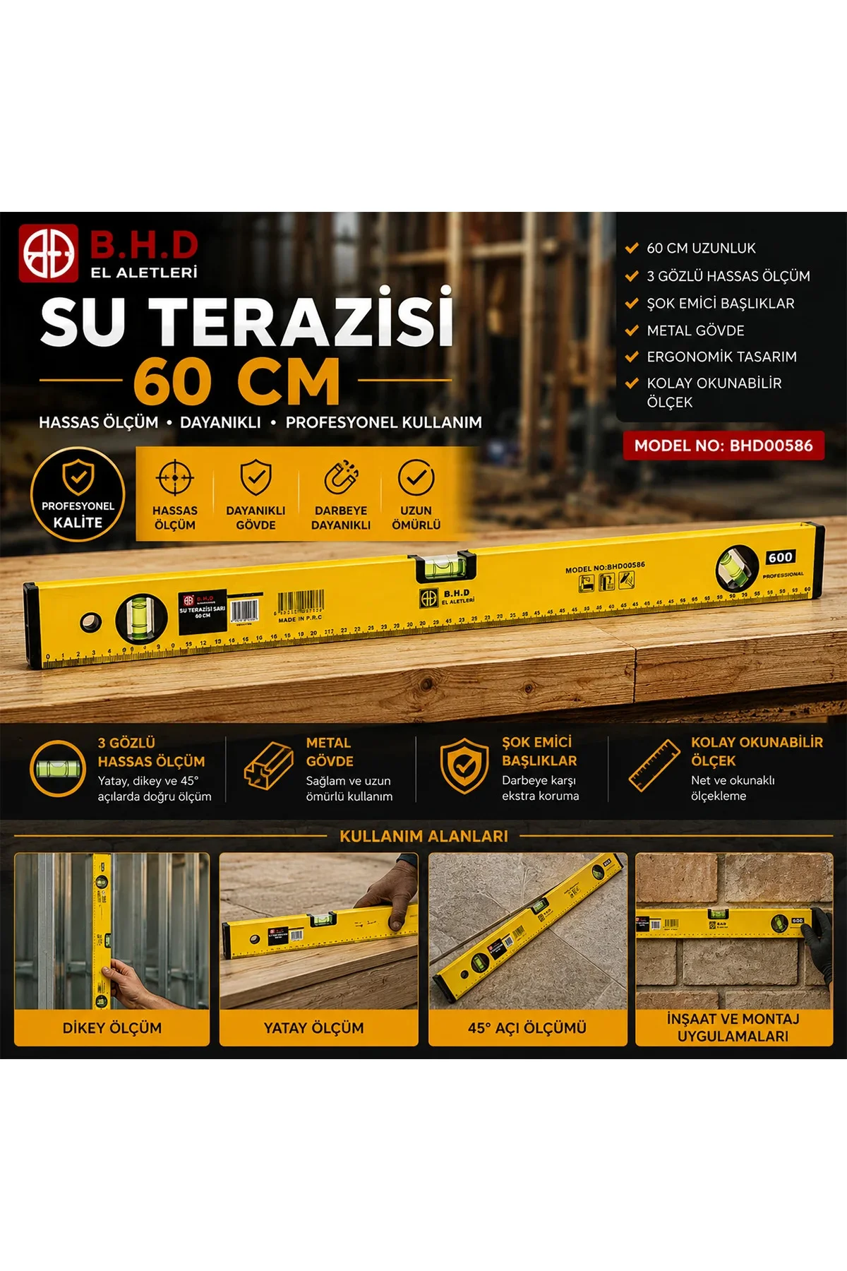 60 cm Metal Su Terazisi 60 cm Metal Su Terazisi