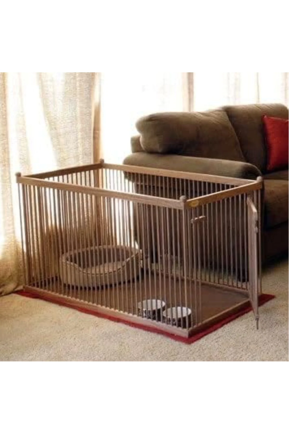 60 cm x 1 metre ahşap köpek çiti sık aralık