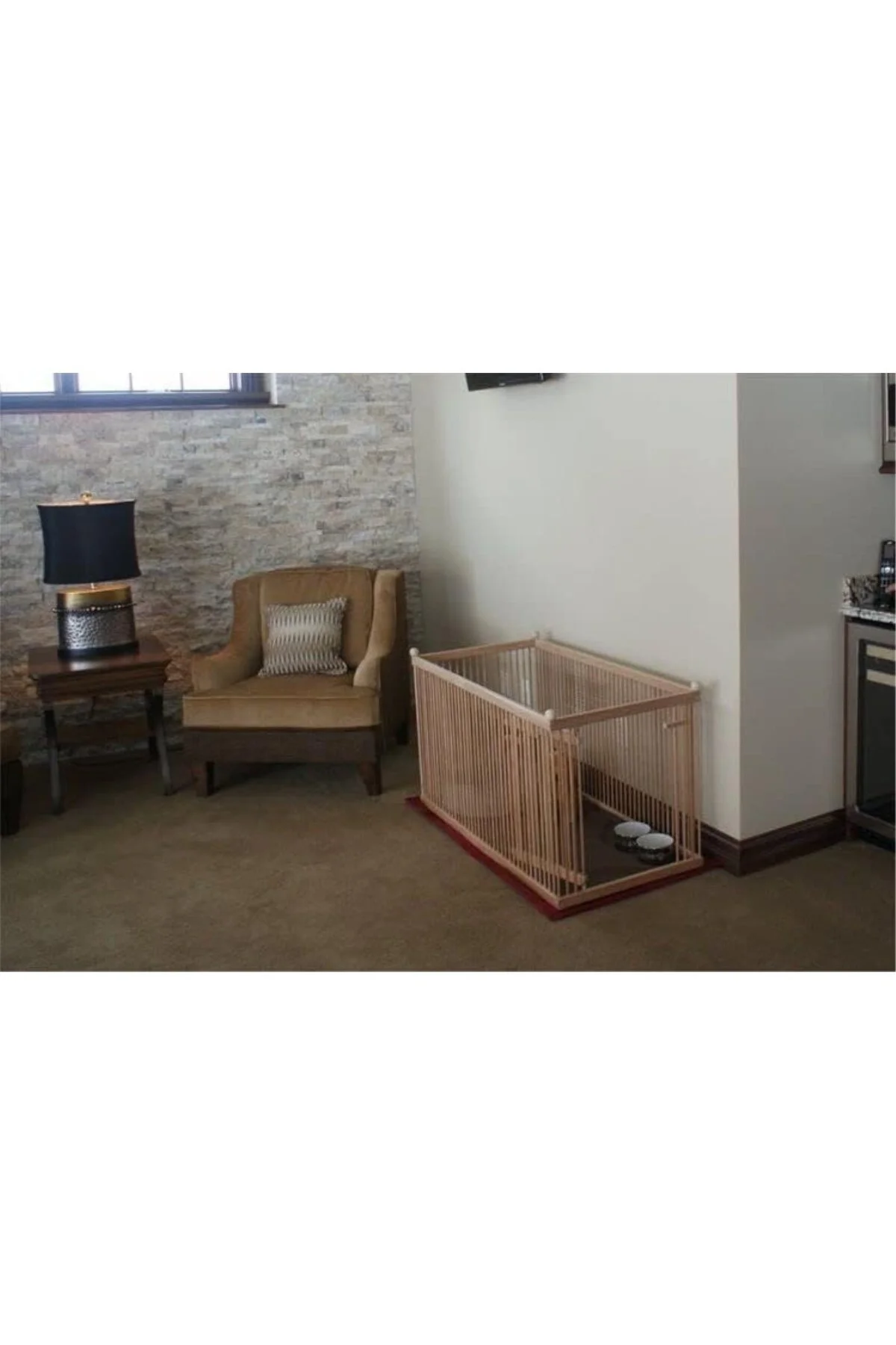 60 cm x 1 metre ahşap köpek çiti sık aralık