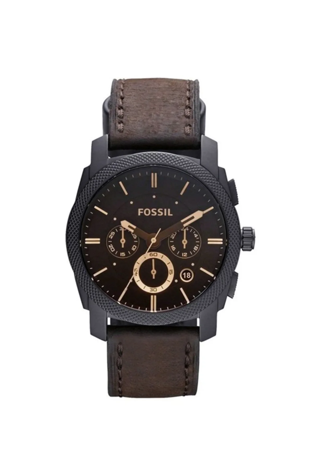60-fossil Uyumlu Hakiki < 9 >deri Saat Kordonu 22 Mm Kahverengi