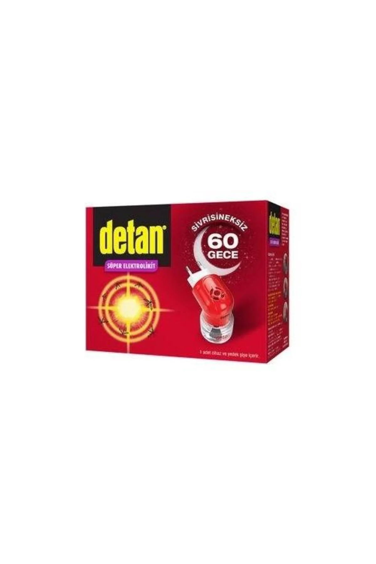 60 Gece Elektrolikit Sivrisinek Kovucu Cihaz + Yedek