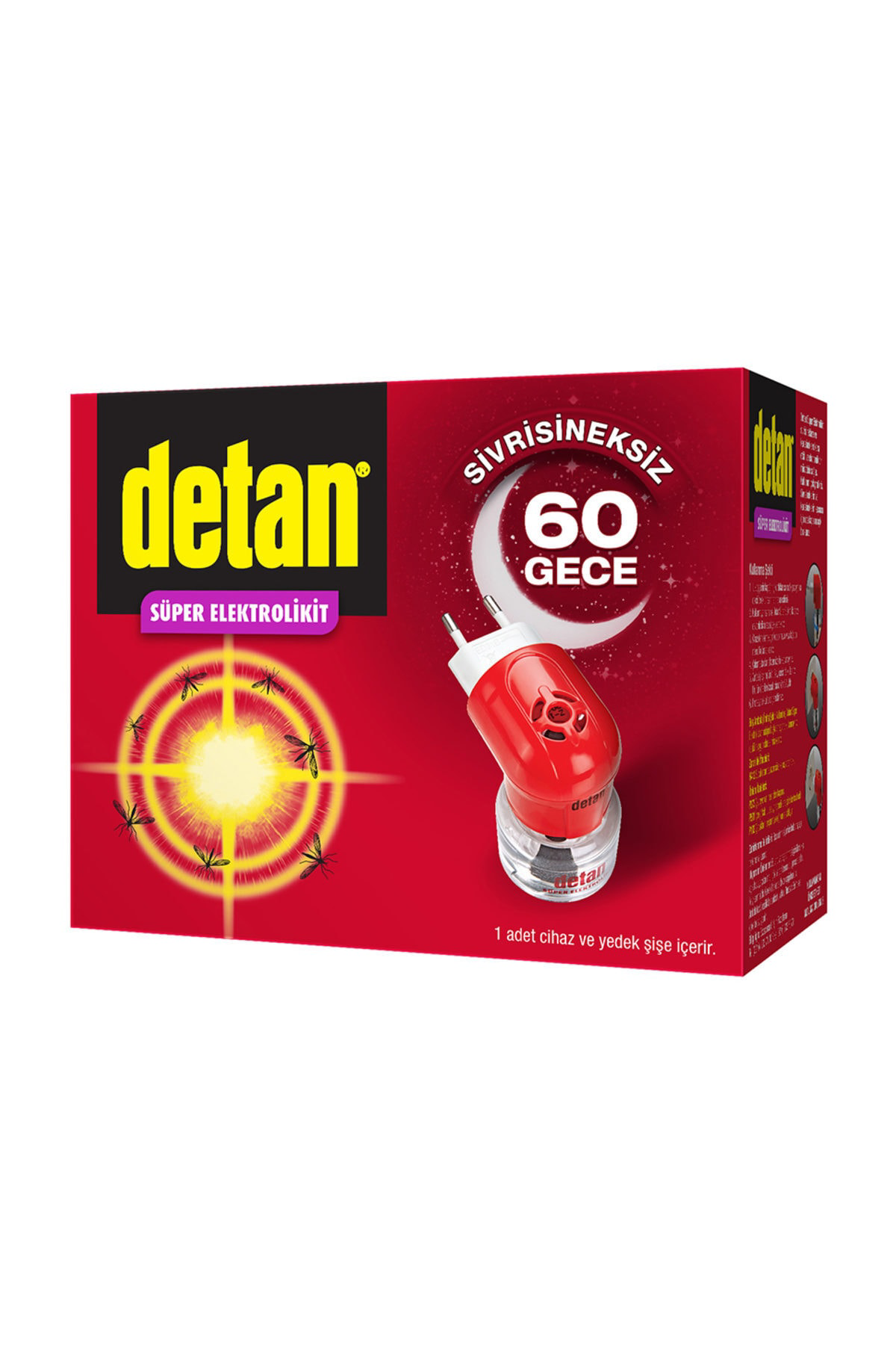 60 Gece Elektrolikit Cihaz + Yedek