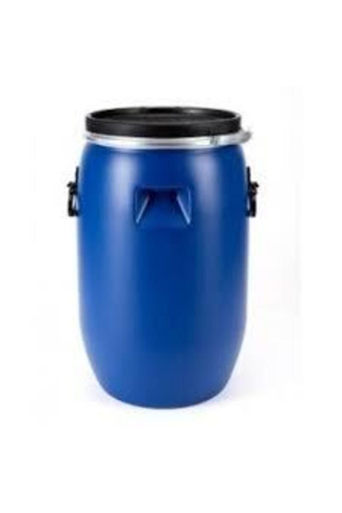 Alev Ticaret 60 Litre Demir Çemberli -Kuplu Kalin Plastik Varil-Fiçi