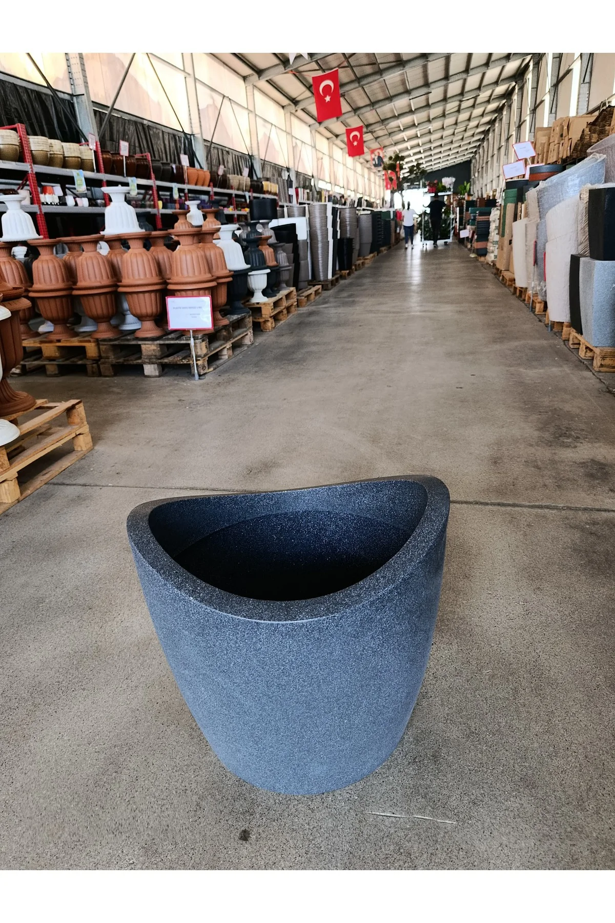 60 Litre Fiberglas Gondol Saksı - Görsel 6