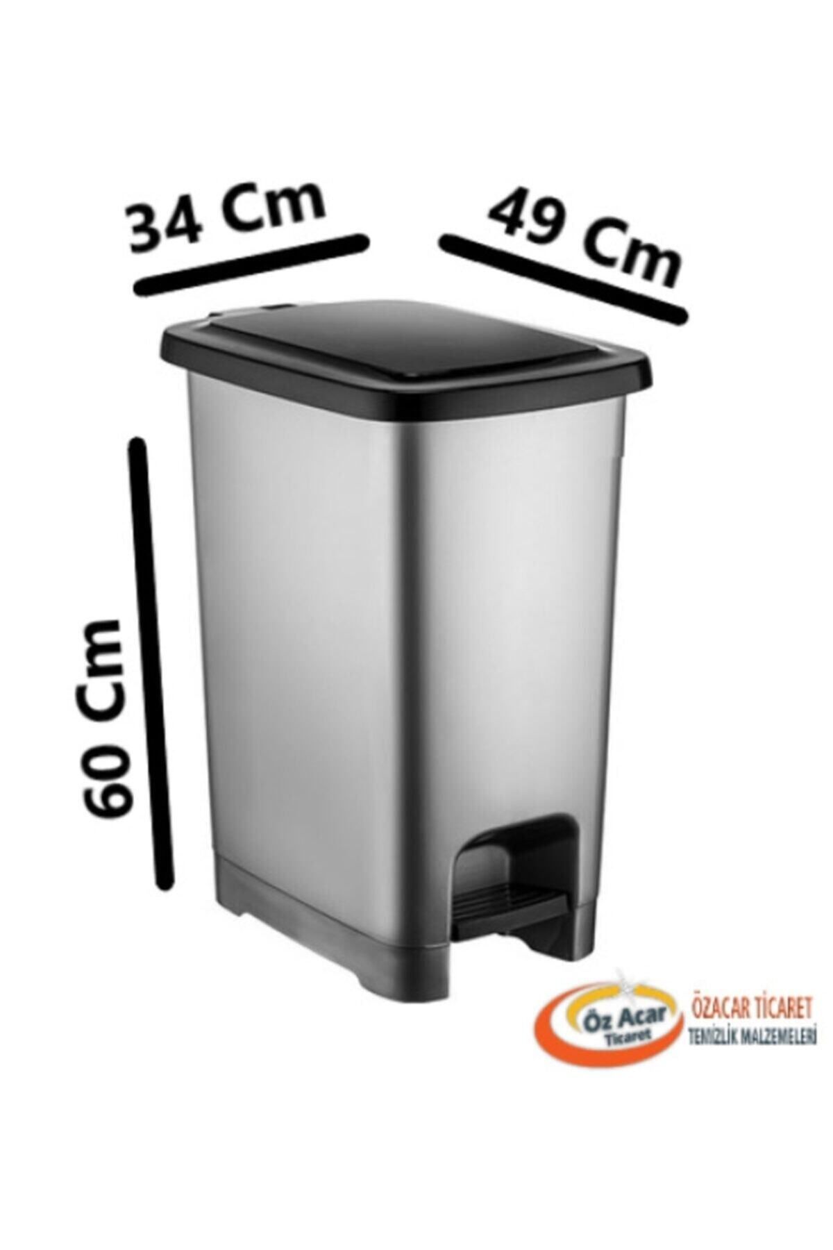 60 Lt Slim Pedallı Çöp Kovası