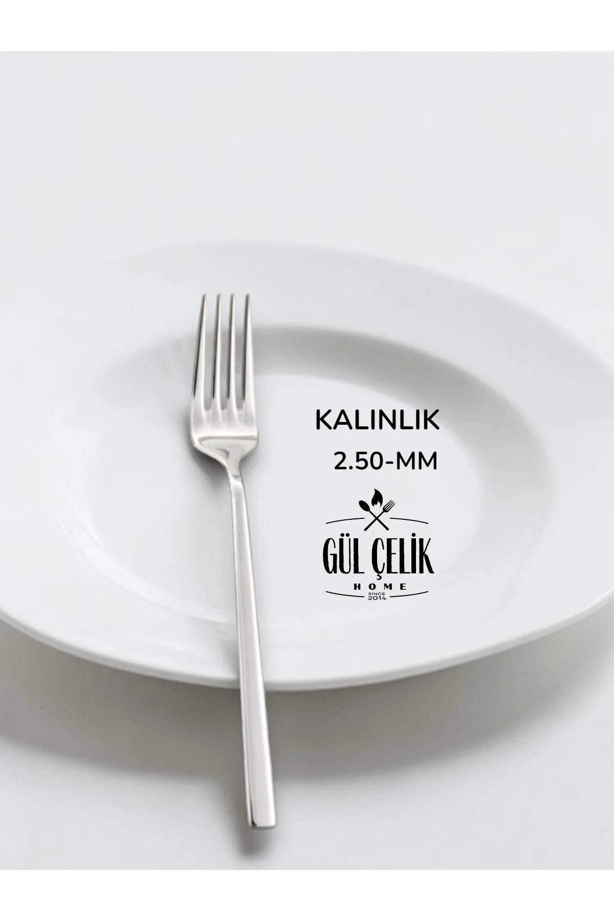 60 Parça 12 Kişilik Düz Sade Model Çatal Kaşık Seti 304 Çelik 18/