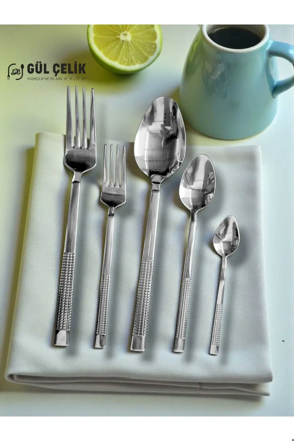 60 Parça 12 Kişilik Çatal Kaşık Seti Hasır Model 18/0 Kalite