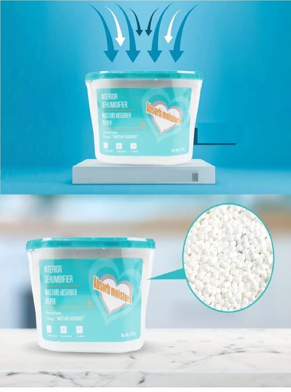 600 ML Nem Alıcı Rutubet  Aparat - Limonlu Mutfak Sn Banyo Küf Koku Alıcı Granül