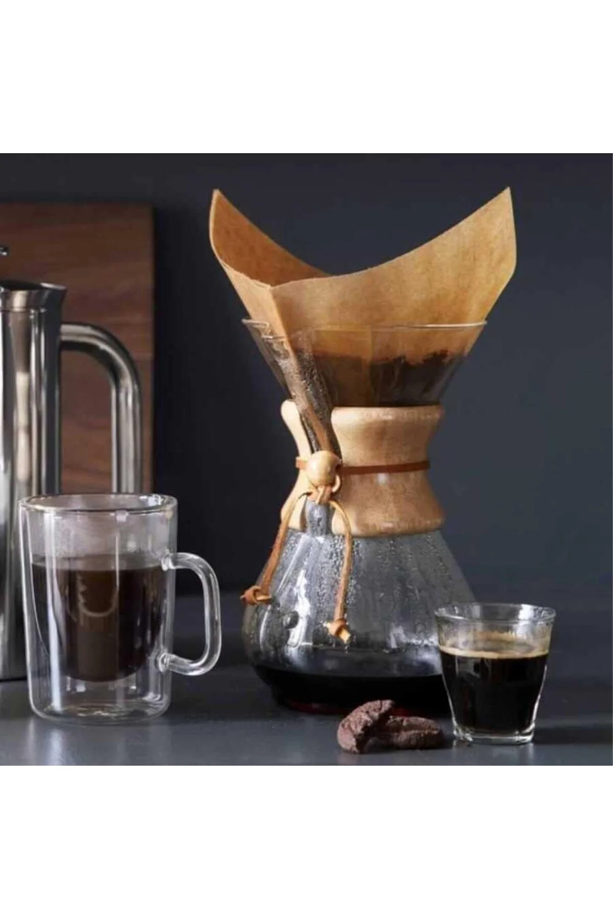 600 ml Termisil Borosilikat Cam Demleme Karafı – Kahve ve Bitki Ç