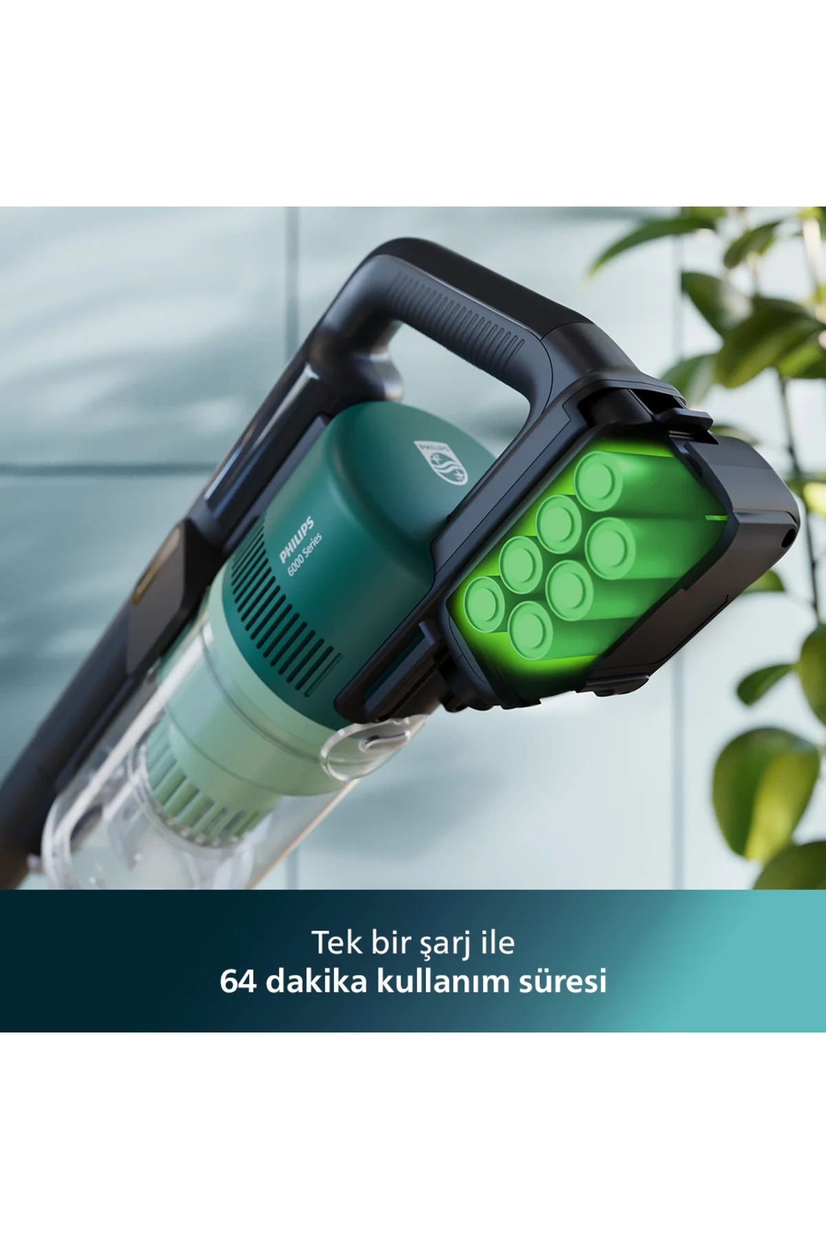 6000 Serisi Kablosuz Dikey Süpürge XC6557/01 + Türk Kahve Makinesi 6000 Serisi Kablosuz Dikey Süpürge XC6557/01 + Türk Kahve Makinesi