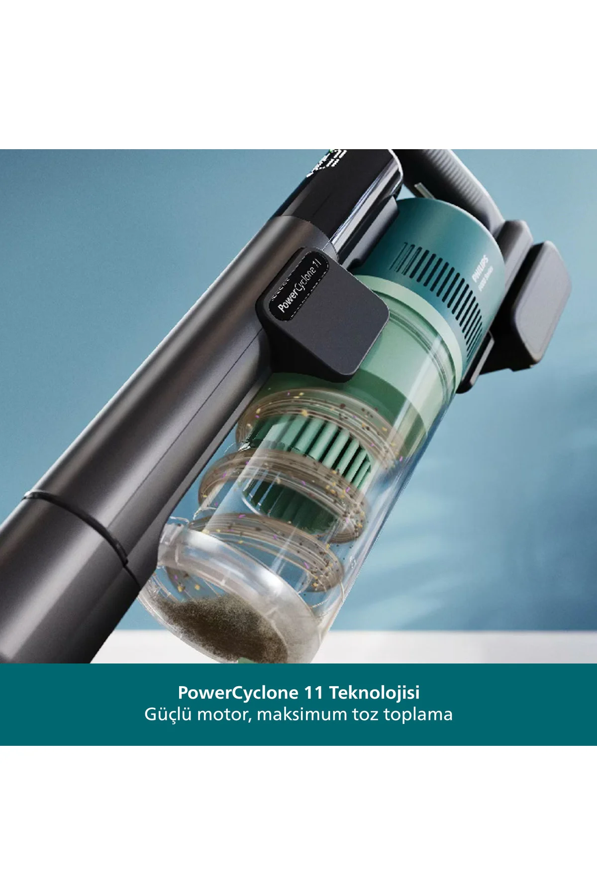 6000 Serisi Kablosuz Dik Süpürge, 25.2 V, PowerCyclone 11, TriActive LED başlık, XC6453/10