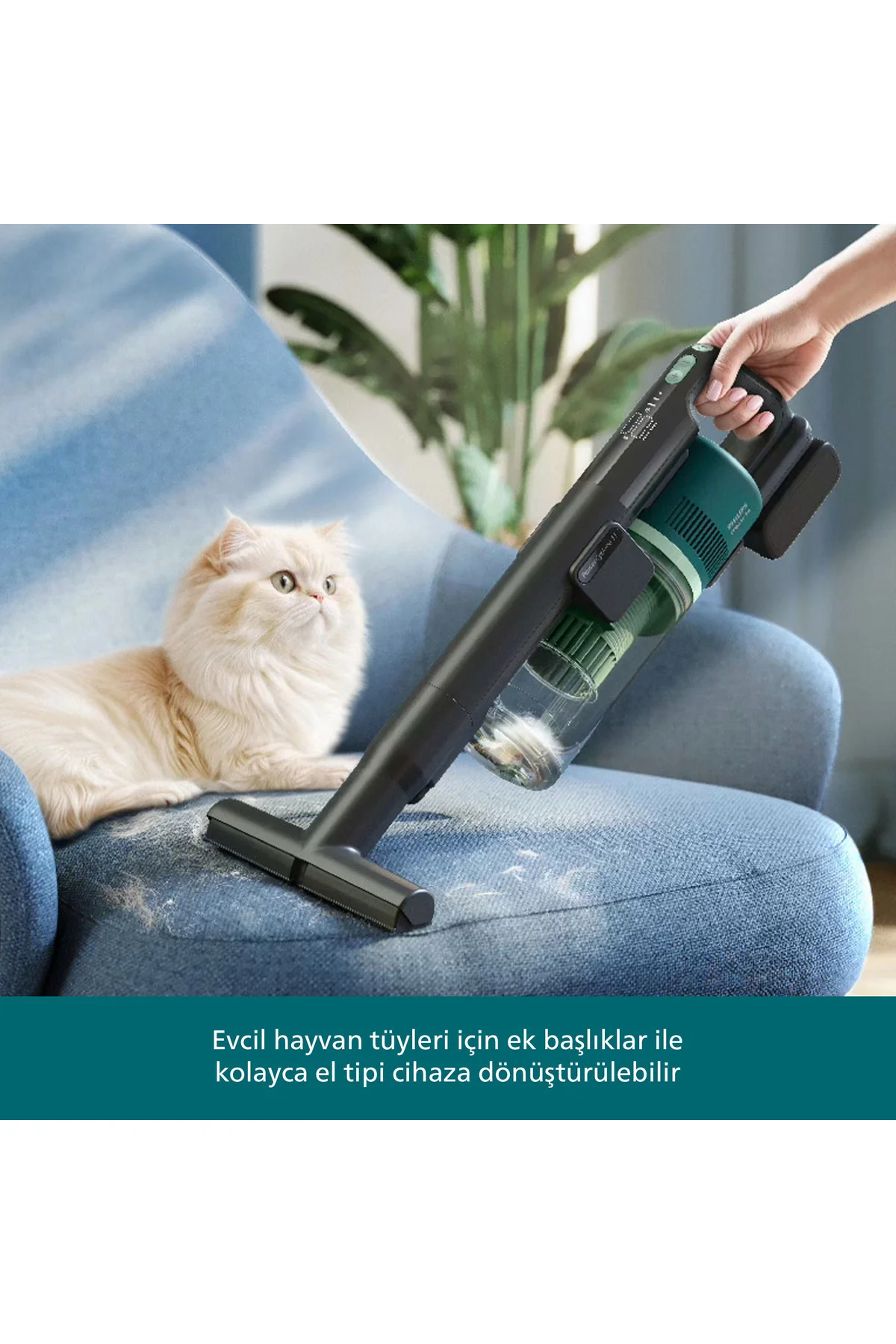 6000 Serisi Kablosuz Dik Süpürge, 25.2 V, PowerCyclone 11, TriActive LED başlık, XC6453/10