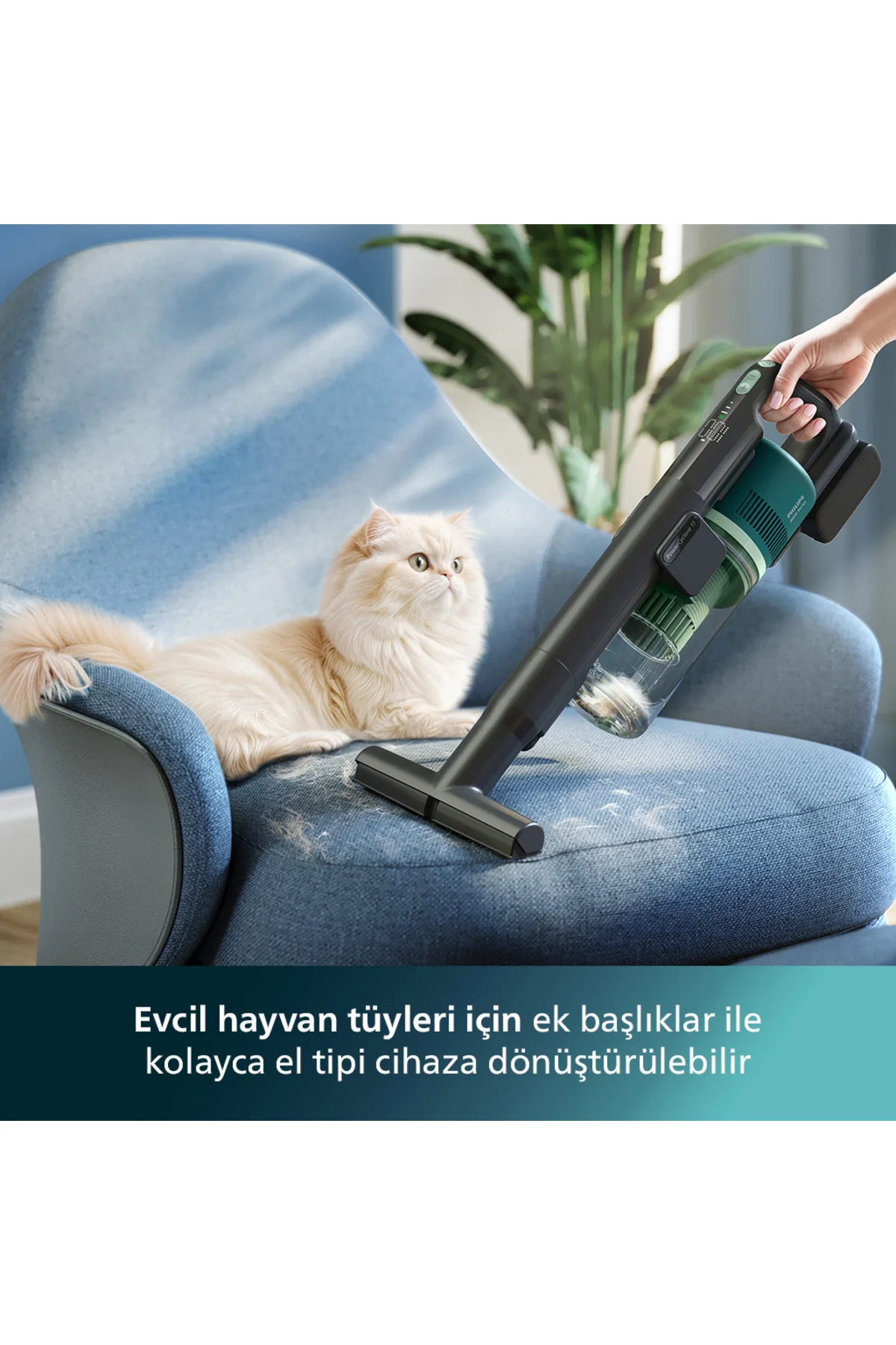 6000 Serisi Kablosuz Dikey Süpürge XC6557/01 + Türk Kahve Makinesi 6000 Serisi Kablosuz Dikey Süpürge XC6557/01 + Türk Kahve Makinesi