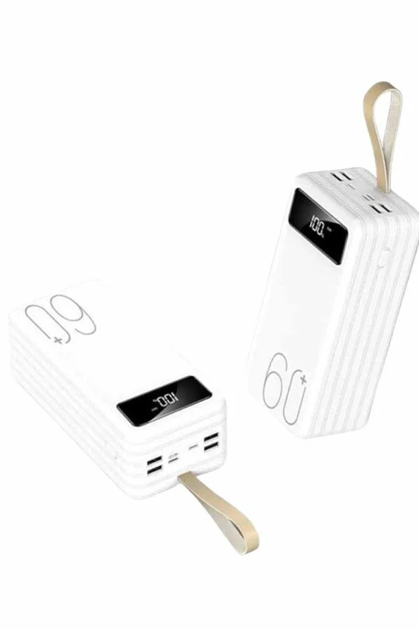 60.000 Mah Taşınabilir Şarj Hızlı El Fenerli Powerbank