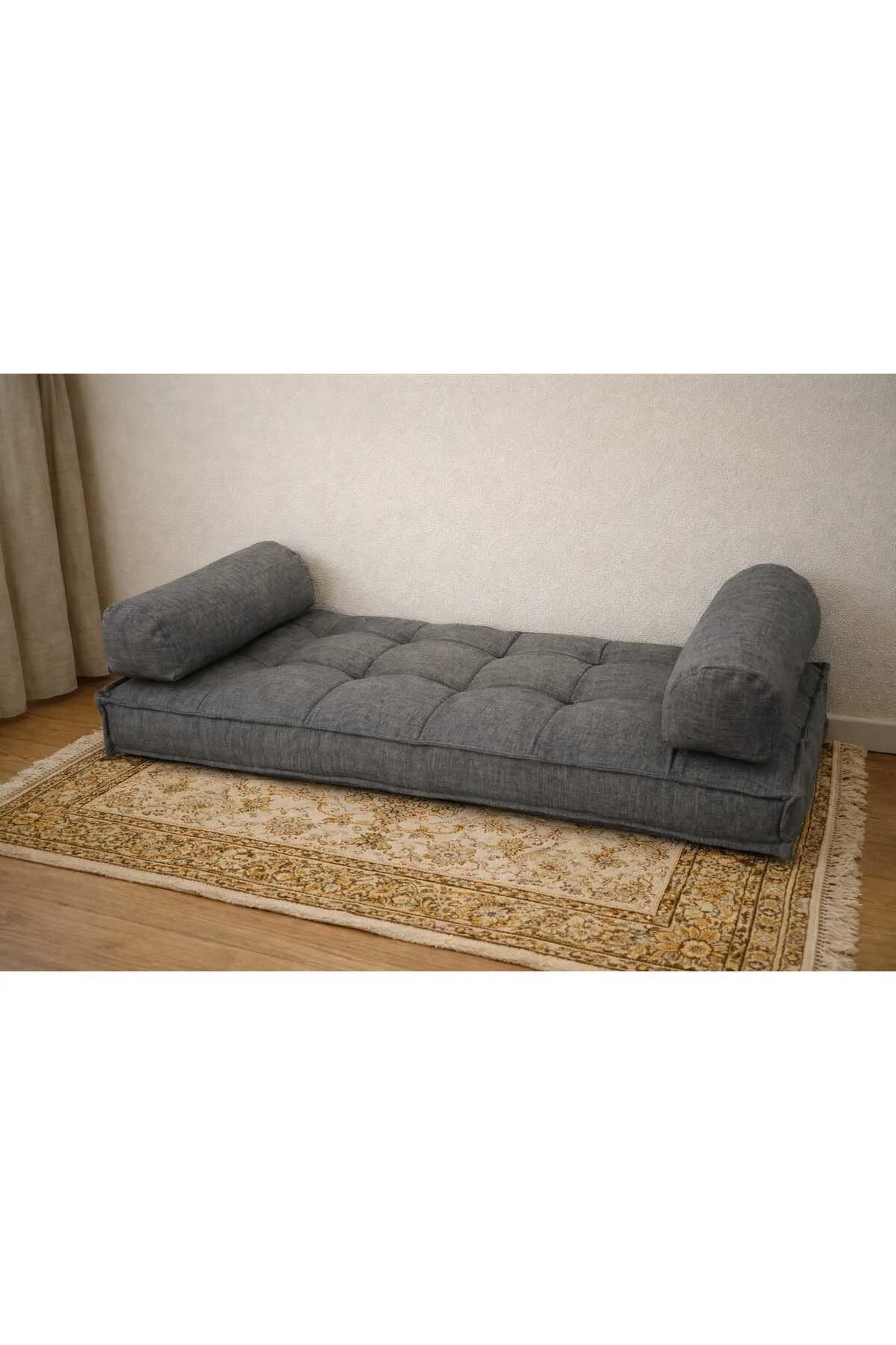 60*120 Düğmeli Ve Şeker Yastıklı Yer Minderi