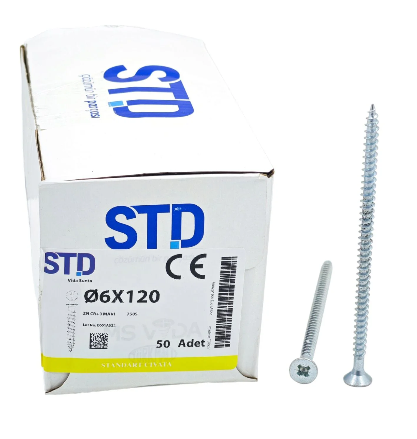 60120   STD 6*120mm Sunta Vidası 50li