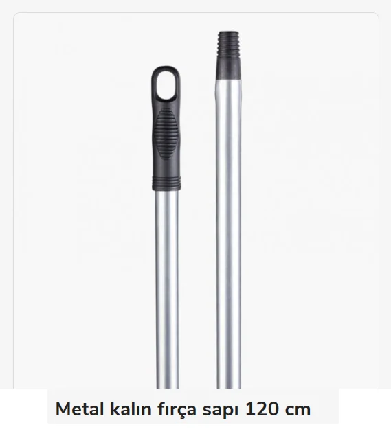 6014   Vertical Metal Fırça Sapı 120cm - Gri