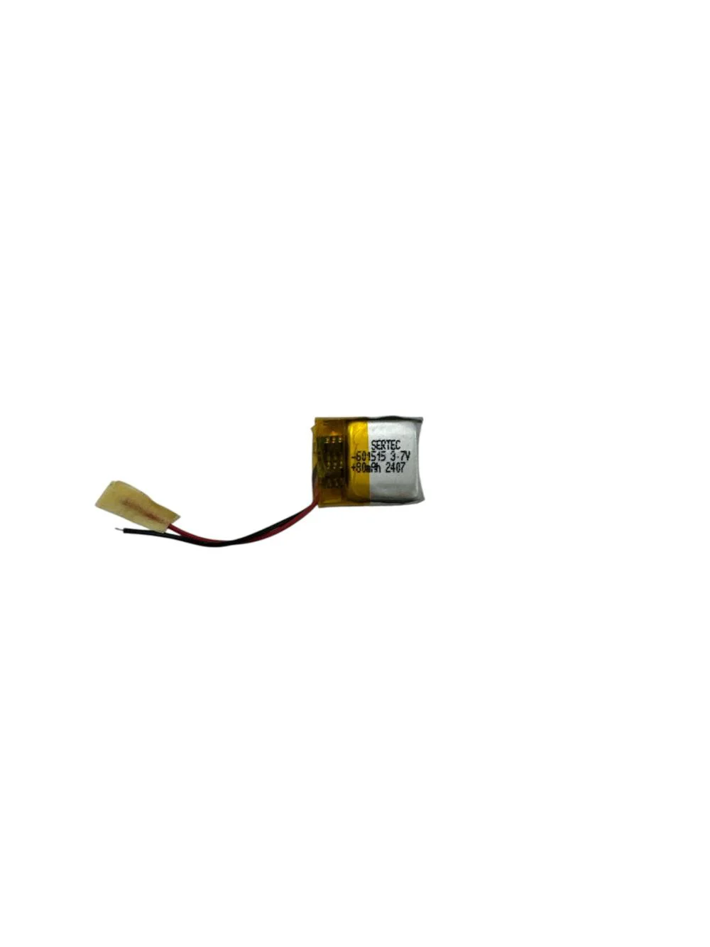 601515 3.7V 80mAh Li-Polymer Pil Devreli/1.5A