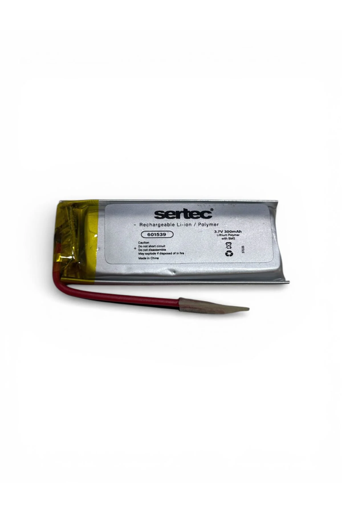 601539 3.7V 300 MAh Li-Polymer Pil (Devreli/1.5A)