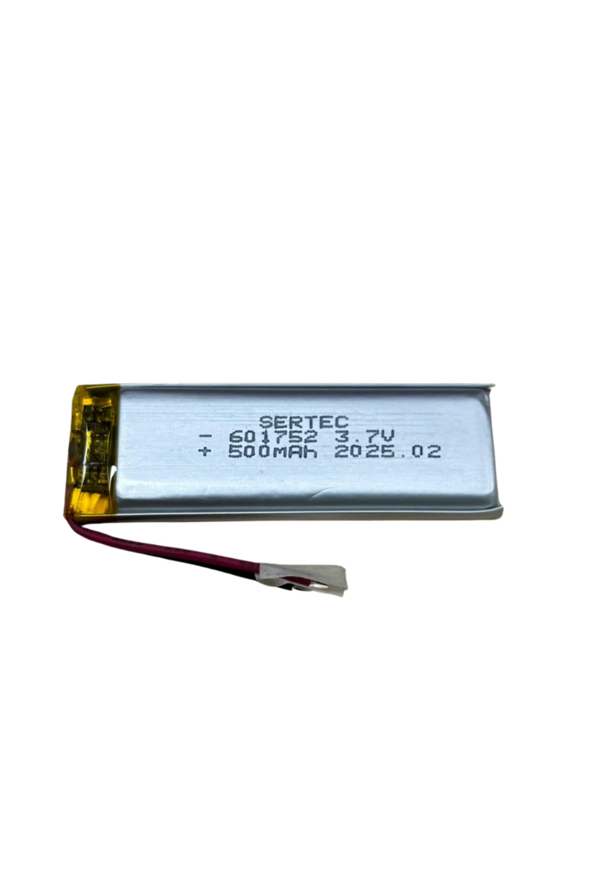 601752 3.7V 500 MAh Li-Polymer Pil (Devreli/1.5A)