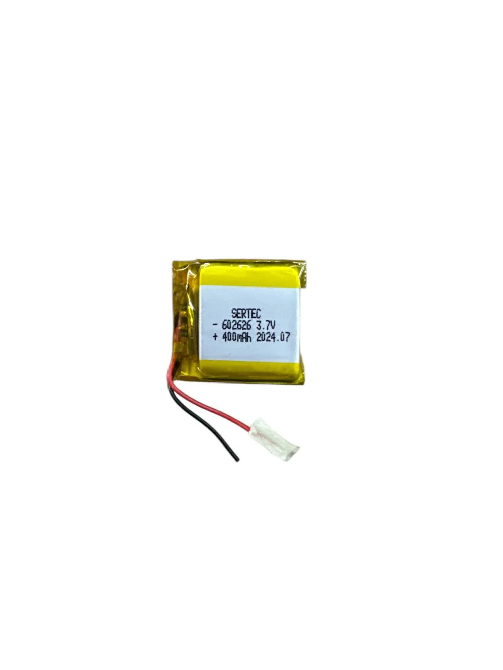602626 3.7V 400mAh Li-Polymer Pil Devreli/1.5A 602626 3.7V 400mAh Li-Polymer Pil Devreli/1.5A
