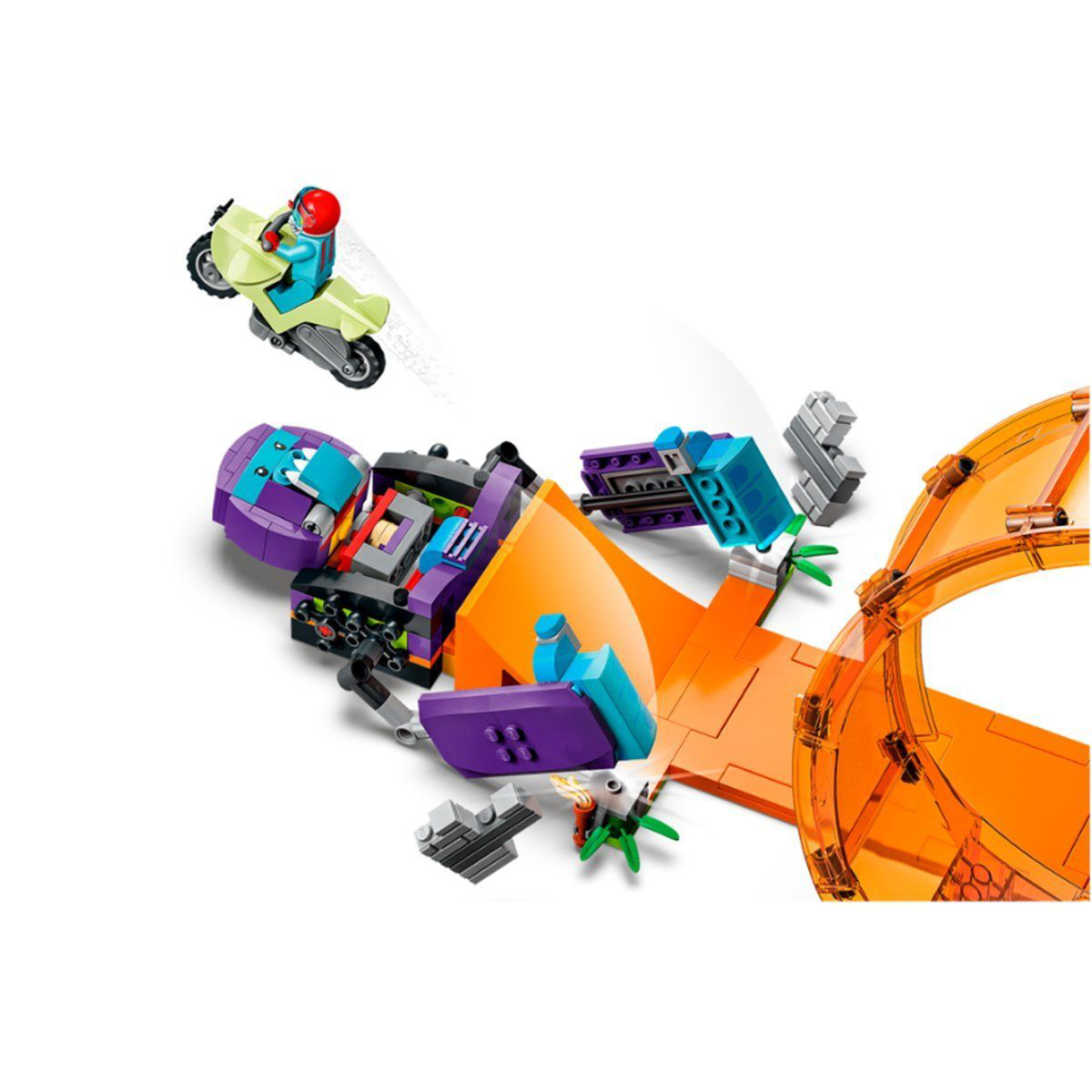 60338 Lego City - Şempanze Yumruğu Gösteri Çemberi, 226 parça, +7
