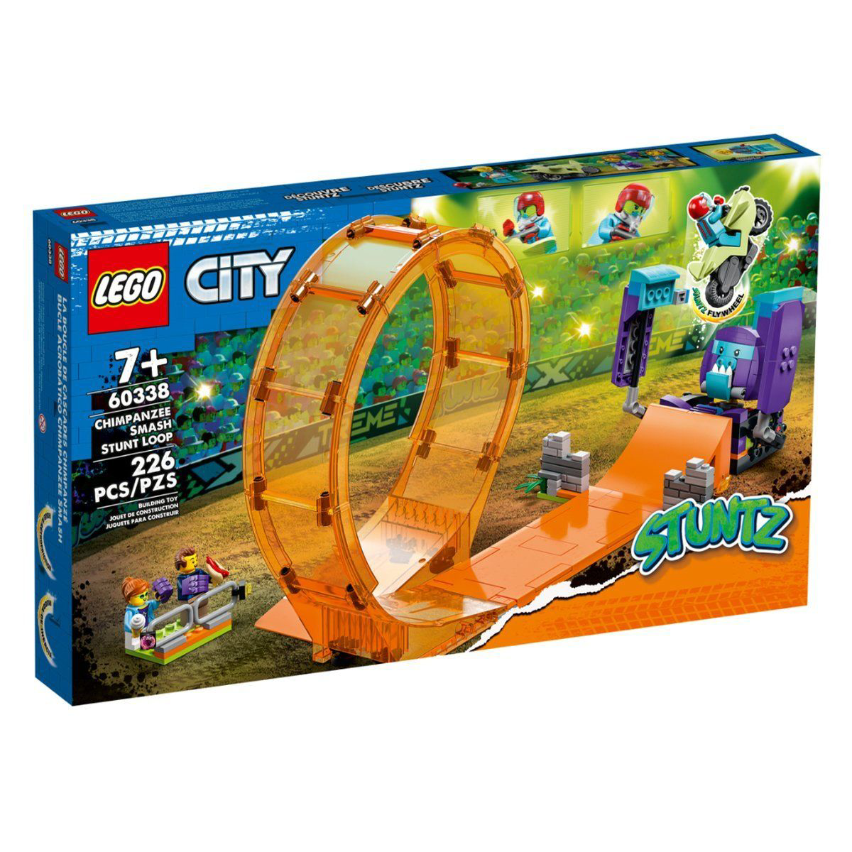 60338 Lego City - Şempanze Yumruğu Gösteri Çemberi, 226 parça, +7