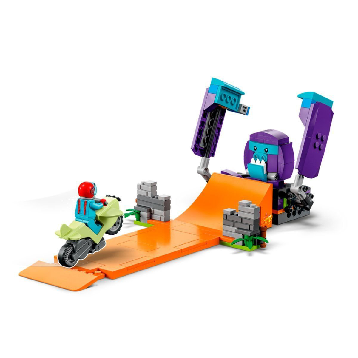 60338 Lego City - Şempanze Yumruğu Gösteri Çemberi, 226 parça, +7