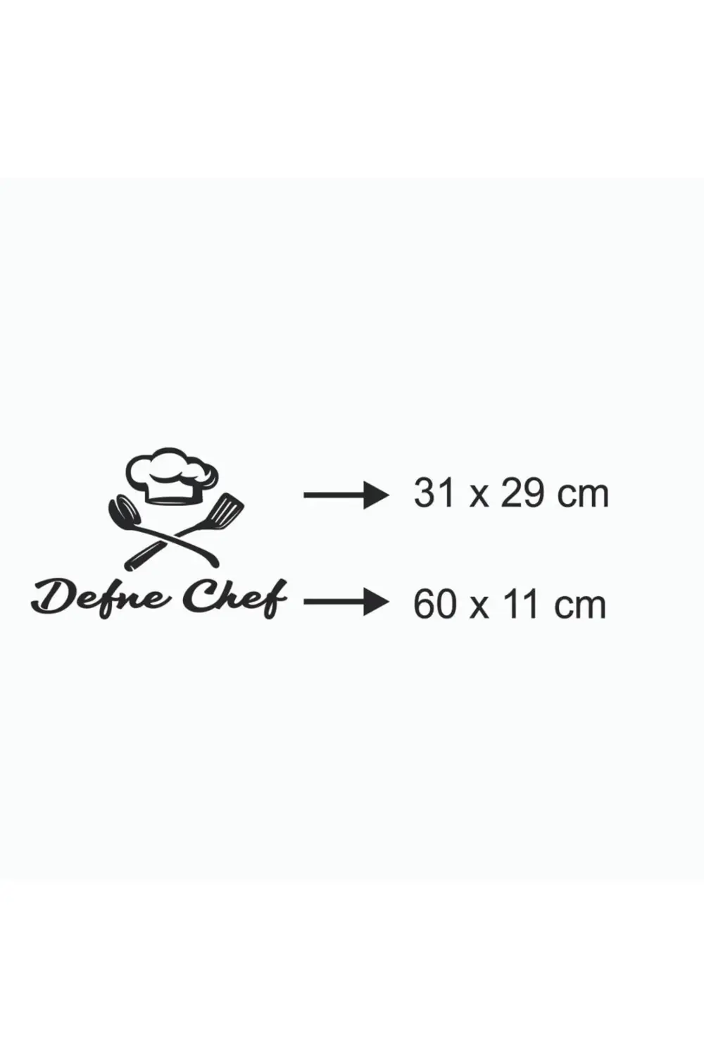 60*40 Cm Isimli Chef Ahşap Duvar Yazısı