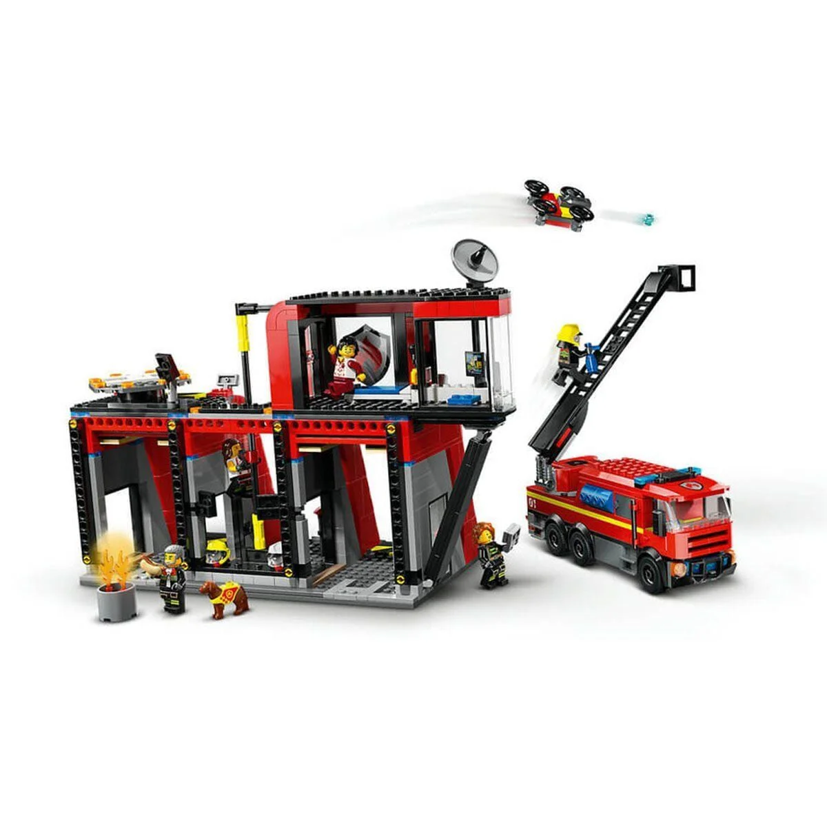 60414 Lego City İtfaiye Kamyon ve İtfaiye Merkezi 843 parça +6 yaş Fiyatı, Yorumları ve Özellikleri