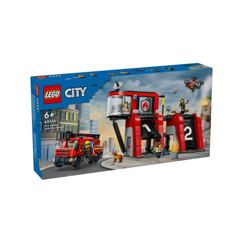 60414 LEGO® City İtfaiye Kamyon ve İtfaiye Merkezi 843 parça +6 y 60414 LEGO® City İtfaiye Kamyon ve İtfaiye Merkezi 843 parça +6 y