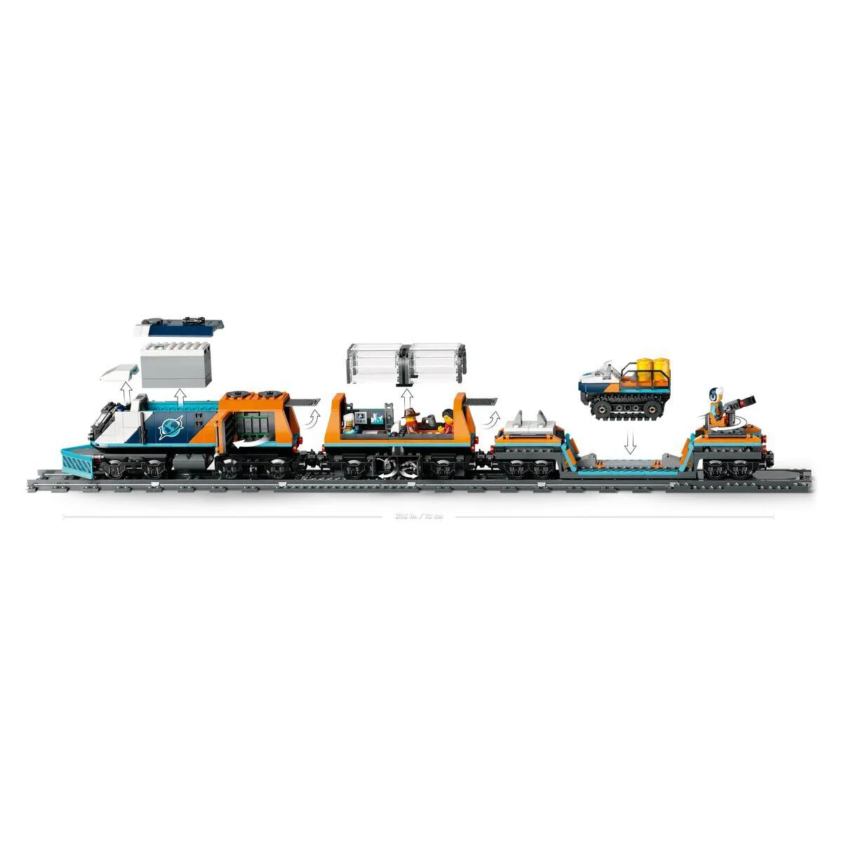 60470 Lego City Kaşif Treni 1517 parça +7 yaş Fiyatı, Yorumları ve Özellikleri