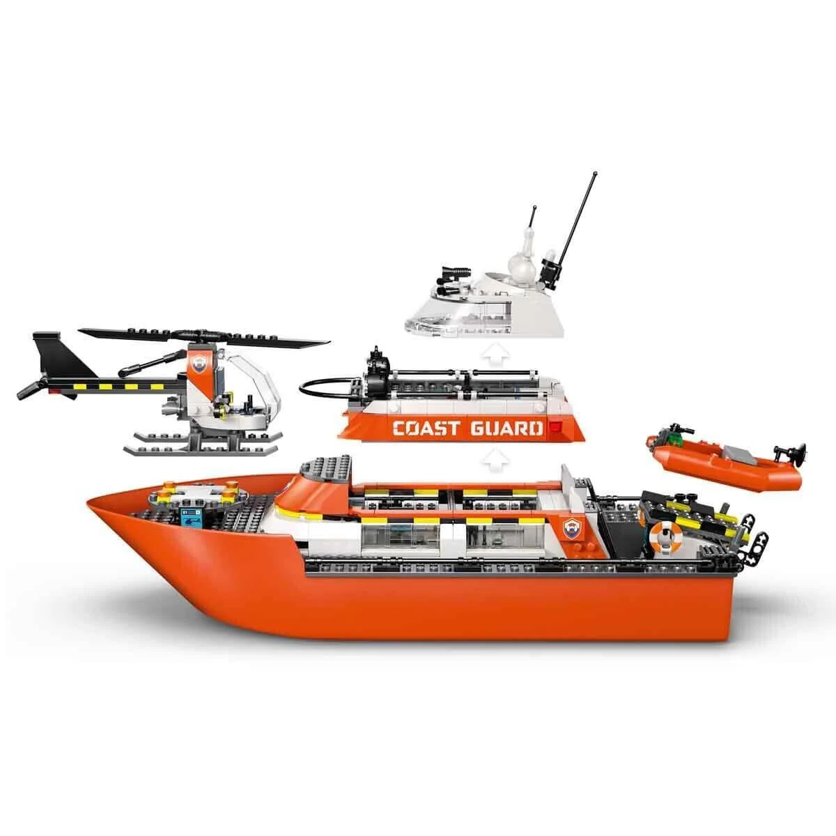 60504 Lego City Sahil Güvenlik Kurtarma Botu ve Helikopteri 742 parça +7 yaş Fiyatı, Yorumları ve Özellikleri