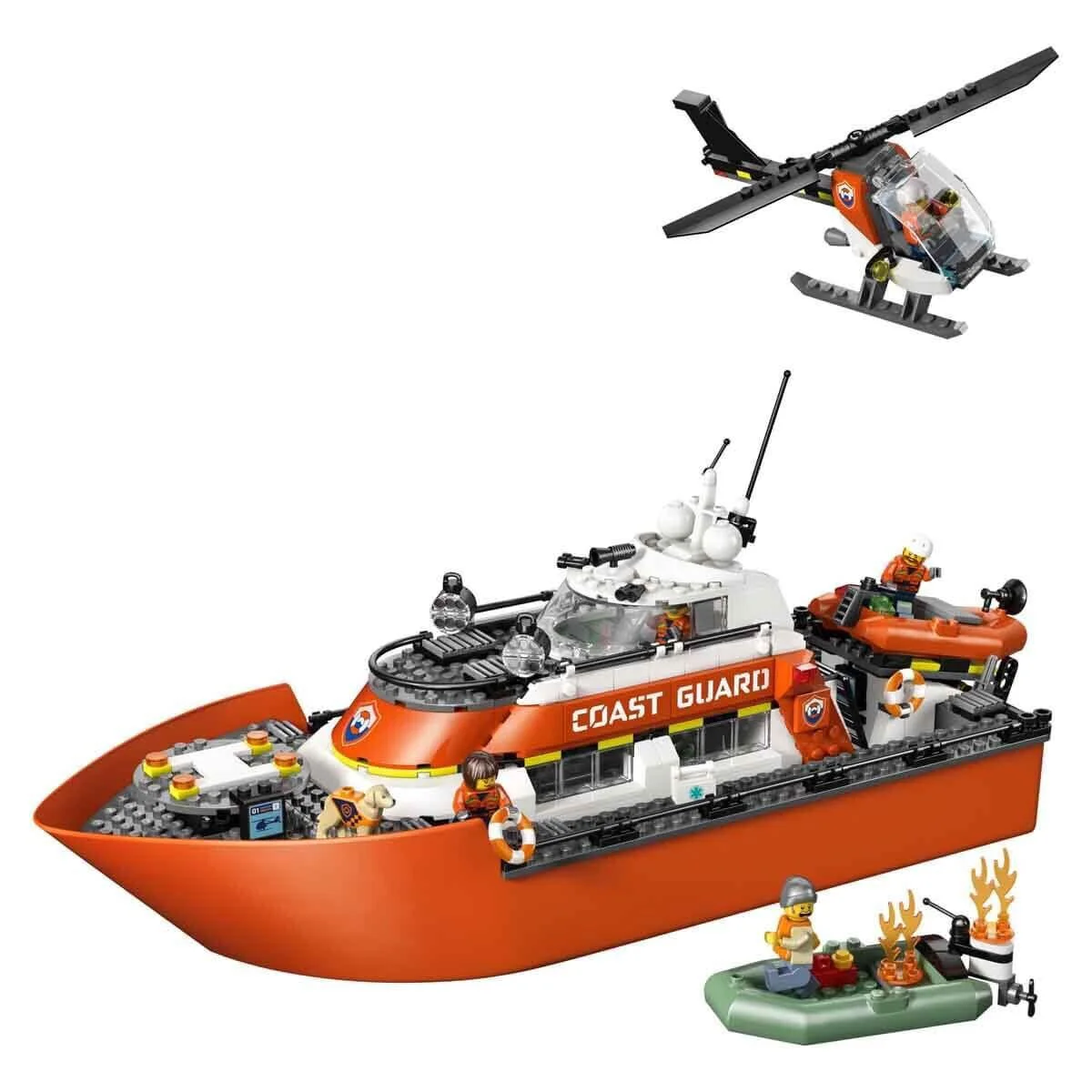 60504 Lego City Sahil Güvenlik Kurtarma Botu ve Helikopteri 742 parça +7 yaş Fiyatı, Yorumları ve Özellikleri