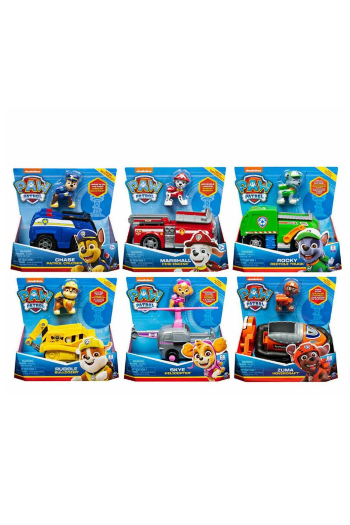 6052310 - PAW PATROL KURTARMA ARAÇLARI 6 AST (Lisinya)
