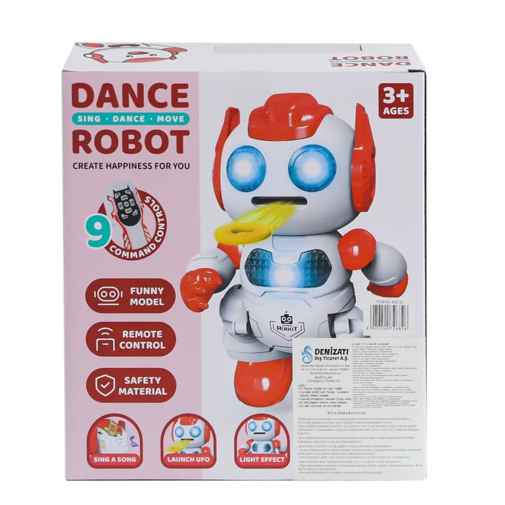 606-30 Kumandalı Disk Atan Robot -Can Oyuncak 606-30 Kumandalı Disk Atan Robot -Can Oyuncak